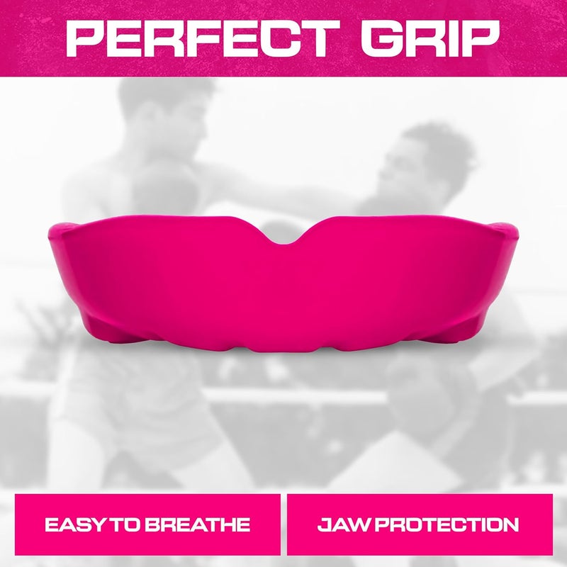 BFS IMPEX Mouth Guard Sports for Adults Best for Teeth,MMA Mouth Guard with Case for Boxing,Karate,Rugby,Football MouthGuard (Pink) - Image 4